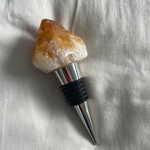 CITRINE CRYSTAL BOTTLE STOPPER
